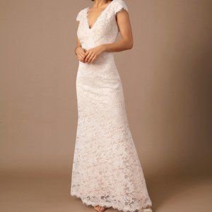 BHLDN - Size 14 - Ivory Lace Wedding Gown